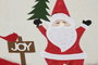 DKD Home Decor Base para Árbol de Navidad Poliéster Crema 90x90x2 cm