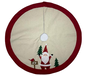 DKD Home Decor Base para Árbol de Navidad Poliéster Crema 90x90x2 cm