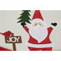 DKD Home Decor Base para Árbol de Navidad Poliéster Crema 90x90x2 cm