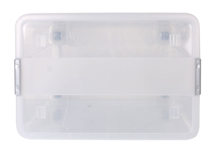 Dem Caja Almacenaje C/Tapa 52L con Ruedas "Kira" 57 x 40 x 32 cm (4 Unidades)