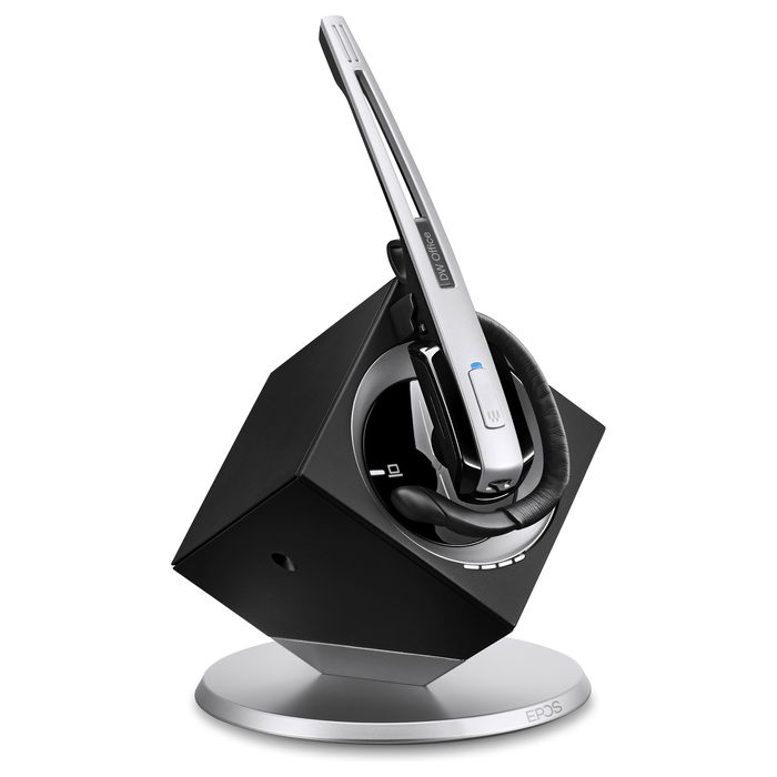 EPOS Impact DW Office ML Auriculares Diadema Inalámbricos DECT para Oficina y UC - Negro y Plata