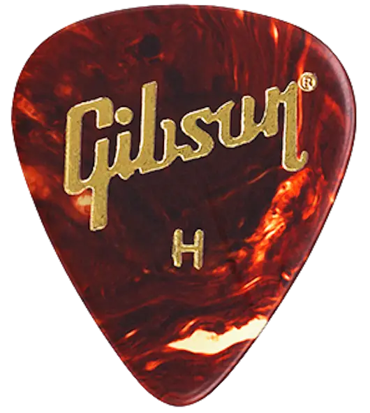 GIBSON Pack 12 Púas Tortoise Perlado Heavy 10.2x6x1.3 cm