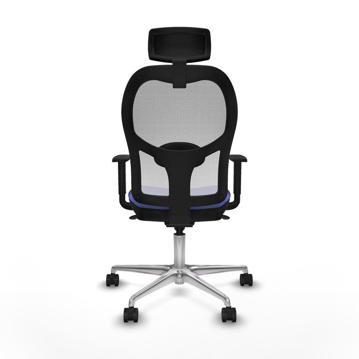 PIQUERAS Y CRESPO Silla de oficina Jorquera con mecanismo Sincro, azul claro y blanco