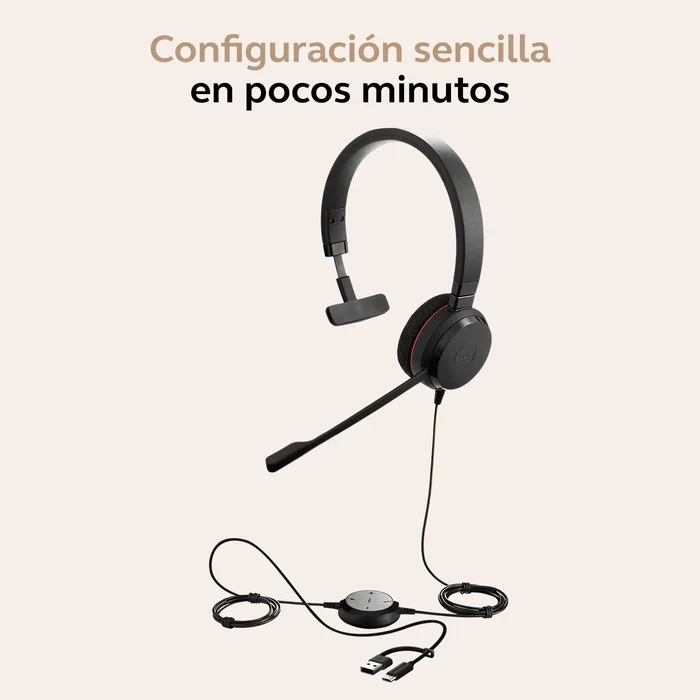 Jabra Evolve 20 UC Stereo Negro USB-C/USB-A Jabra Evolve 20 UC Stereo Negro USB-C/USB-A
