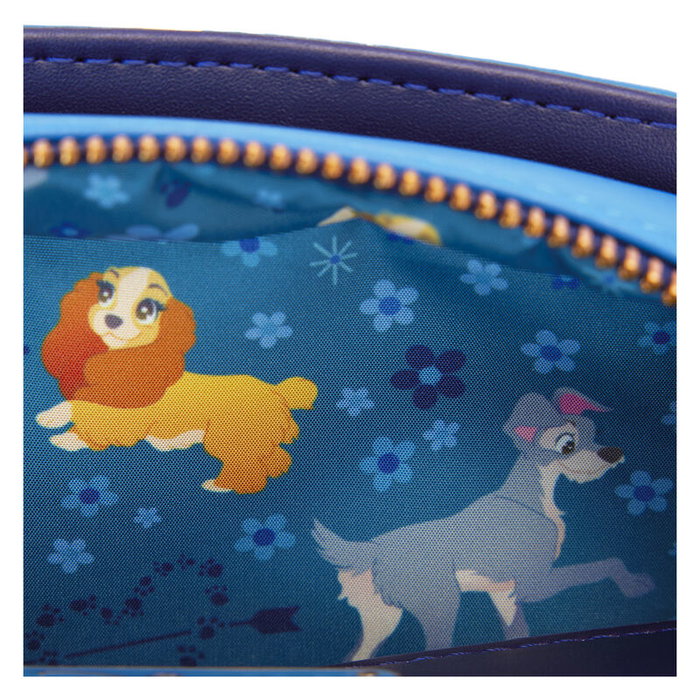 Loungefly Bolso bandolera 70th Anniversary La Dama y el Vagabundo Disney