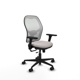 PIQUERAS Y CRESPO Silla de oficina Jorquera con mecanismo Sincro/Traslack, Blanco