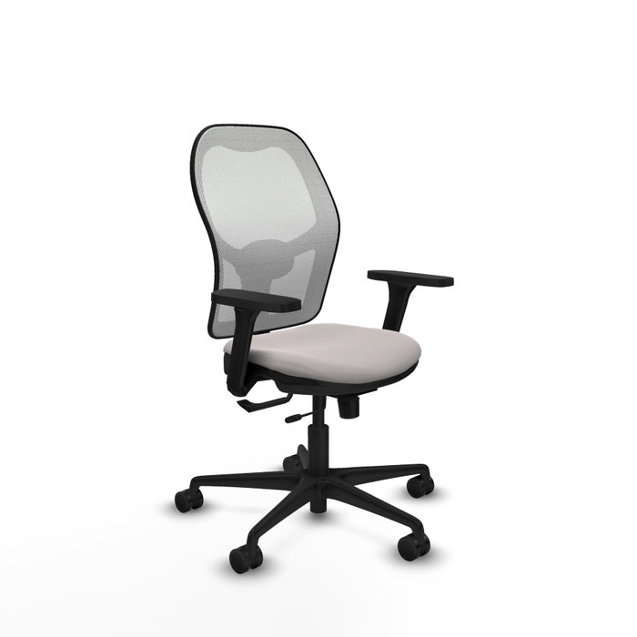 PIQUERAS Y CRESPO Silla de oficina Jorquera con mecanismo Sincro/Traslack, Blanco PIQUERAS Y CRESPO Silla de oficina Jorquera con mecanismo Sincro/Traslack, Blanco