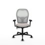 PIQUERAS Y CRESPO Silla de oficina Jorquera con mecanismo Sincro/Traslack, Blanco