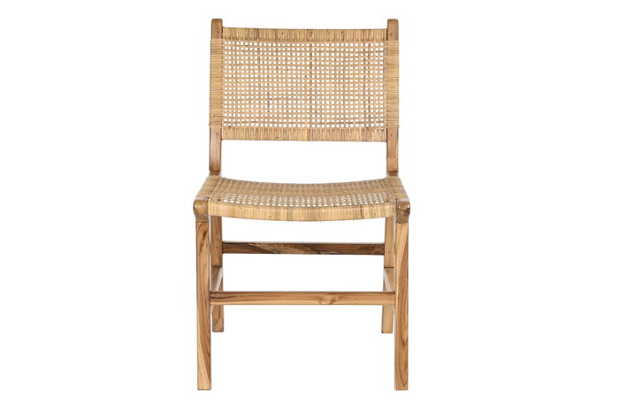 DKD Home Decor Silla Marron Claro Natural 51 x 86 x 55 cm