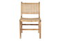DKD Home Decor Silla Marron Claro Natural 51 x 86 x 55 cm