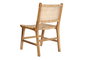 DKD Home Decor Silla Marron Claro Natural 51 x 86 x 55 cm