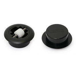 Ruedas y Accesorios Rodillo Fijo Rida D54-40 Plástico Negro Aro Ø15, Carga 50Kg