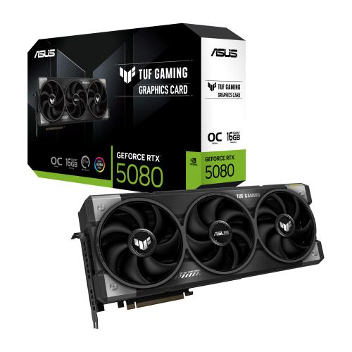Asus Tarjeta Gráfica TUF Gaming TUF-RTX5080-O16G-GAMING NVIDIA GeForce RTX 5080 16 GB GDDR7