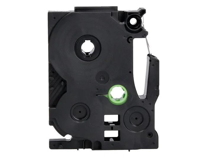 Q-connect Cinta TZE-211 Blanco y Negro 6mm x 8m para Rotuladoras Brother - Consumible de Etiquetado para Oficina, Taller y Tienda