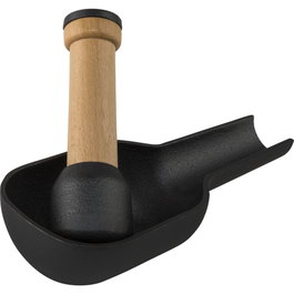 Zassenhaus Mortero de Especias de Hierro Fundido Negro Mate, 17,5 x 9 x 5,5 cm