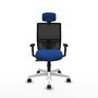 PIQUERAS Y CRESPO Silla de oficina Yunquera Azul y Negro con Mecanismo Sincro