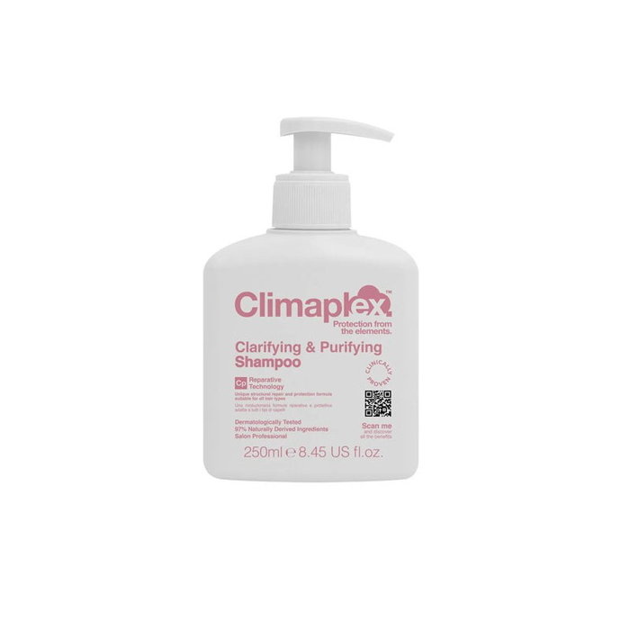 Climaplex Champú Clarificante y Purificante 250ml - Limpia Sebo, Protege Color, Aporta Brillo, Suavidad y Volumen Climaplex Champú Clarificante y Purificante 250ml - Limpia Sebo, Protege Color, Aporta Brillo, Suavidad y Volumen
