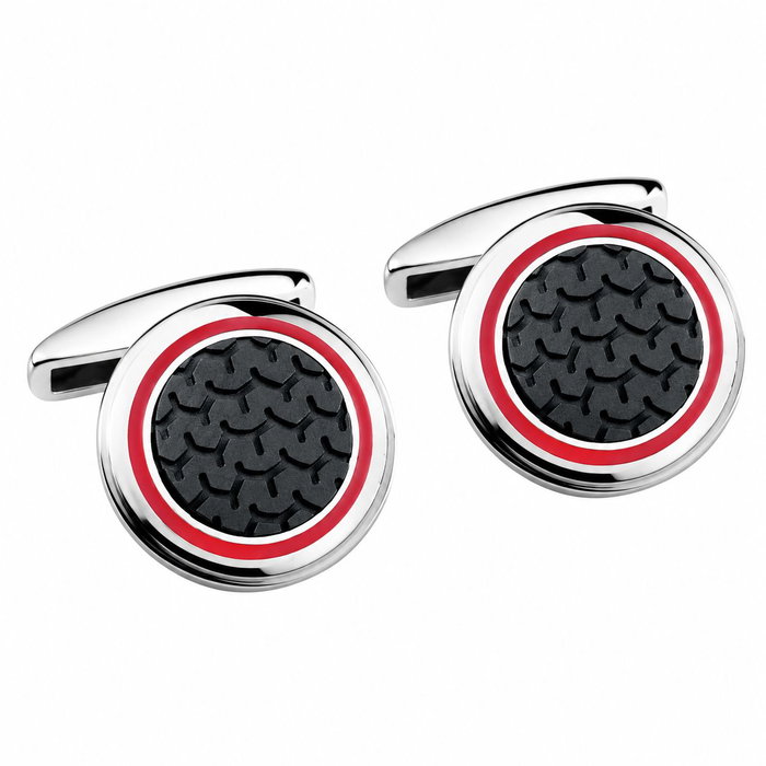 CHOPARD Gemelos Classic Racing Mille Miglia de Acero Inoxidable con Borde Rojo CHOPARD Gemelos Classic Racing Mille Miglia de Acero Inoxidable con Borde Rojo
