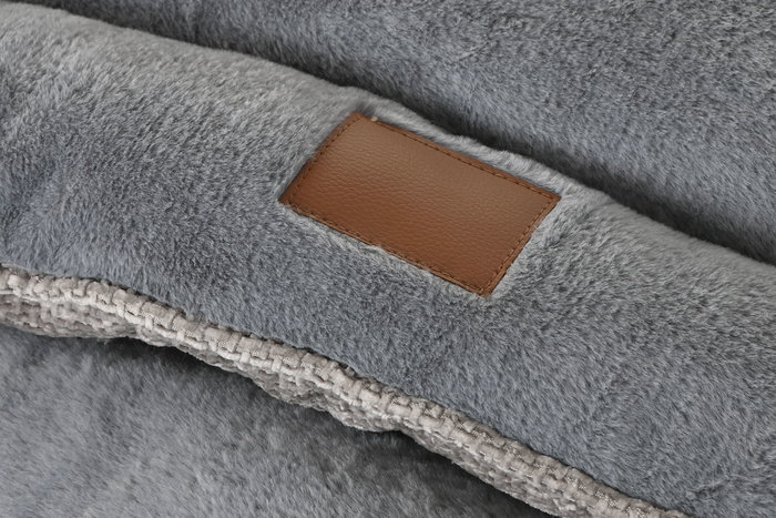 DKD Home Decor Cama para Mascota Gris Azul 70 x 8 x 85 cm Set de 3 (2 Unidades)