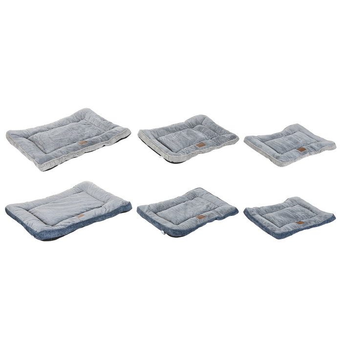 DKD Home Decor Set de 3 Camas para Mascota en Poliéster, Colores Surtidos