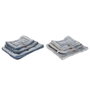 DKD Home Decor Set de 3 Camas para Mascota en Poliéster, Colores Surtidos