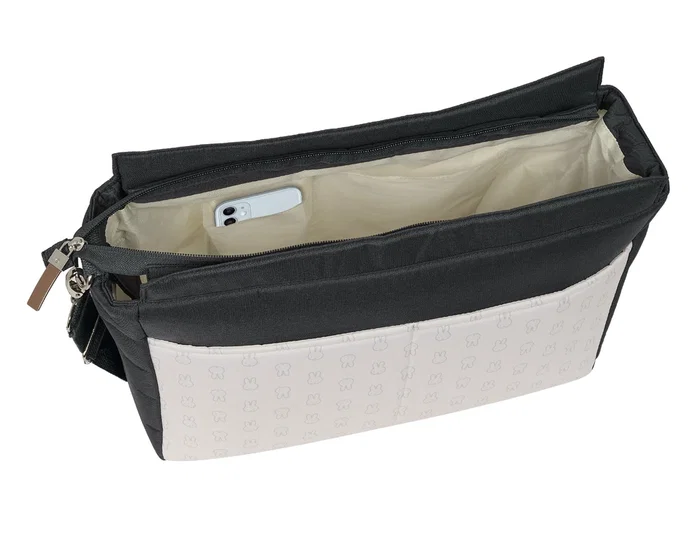 Safta Bolso Adaptable para Carrito de Bebé Miffy Mum Moon Reciclado y Repelente