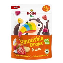 HOLLE Gotas Frutas Liofilizadas para Bebés +3 Años 15Gr Bio Sin Gluten Veganas