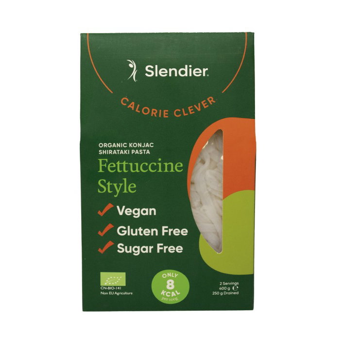 Slendier Fettuccine Konjac BIO S/G 400grs. SLENDIER