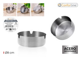 Confortime Cenicero Acero 8 cm (36 Unidades)