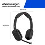 Plantronics/Poly HP Poly Focus 625 Headset con base de carga inalámbrica, Negro