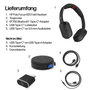 Plantronics/Poly HP Poly Focus 625 Headset con base de carga inalámbrica, Negro