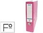Elba Archivador de Palanca Rado Top Folio Lomo 80 mm Rosa Cartón Forrado PVC
