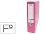 Elba Archivador de Palanca Rado Top Folio Lomo 80 mm Rosa Cartón Forrado PVC