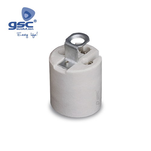 GSC Evolution Portalamparas Cerámico E27 Blanco GSC Evolution Portalamparas Cerámico E27 Blanco