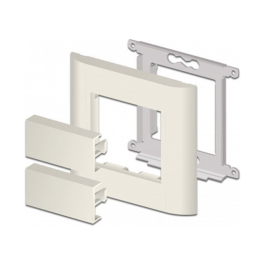 DeLOCK Placa de cubierta de módulo Easy 45 45 x 22,5 mm 10 piezas blanco