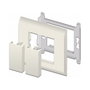 DeLOCK Placa de cubierta de módulo Easy 45 45 x 22,5 mm 10 piezas blanco