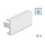 DeLOCK Placa de cubierta de módulo Easy 45 45 x 22,5 mm 10 piezas blanco