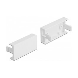 DeLOCK Placa de cubierta de módulo Easy 45 45 x 22,5 mm 10 piezas blanco