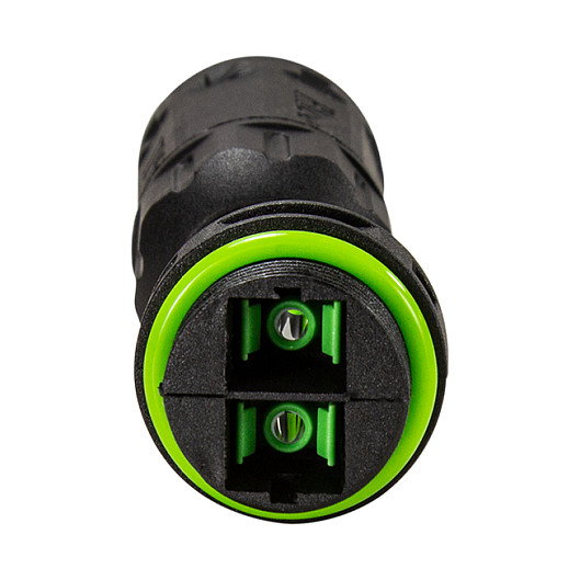 LogiLink Conector de fibra óptica Duplex SC para exteriores con 2 prensaestopas