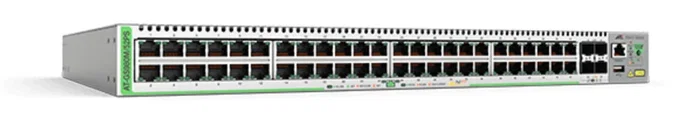 Allied Telesis AT-GS980M/52PS-50 Switch L3 Gestionado, 48 Puertos Gigabit PoE+, 4 SFP, Montaje en Rack, Gris