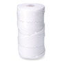 Edm Cordón Trenzado Polipropileno Blanco 5 mm x 200 m Alta Tenacidad Resistente Químicos y UV Ideal Tendederos Agricultura y Bricolaje