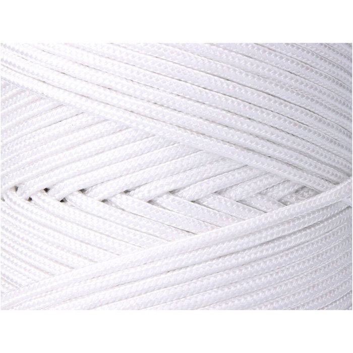 Edm Cordón trenzado de polipropileno blanco 5 mm x 200 m Edm Cordón trenzado de polipropileno blanco 5 mm x 200 m