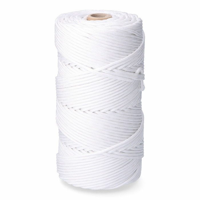Edm Cordón trenzado de polipropileno blanco 5 mm x 200 m Edm Cordón trenzado de polipropileno blanco 5 mm x 200 m
