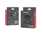 GENESIS Oxal 120 Ventilador para Caja de PC 120 mm, 1300 RPM, 46.1 CFM, 22.1 dB, 3 Pines, Negro, 1 Unidad
