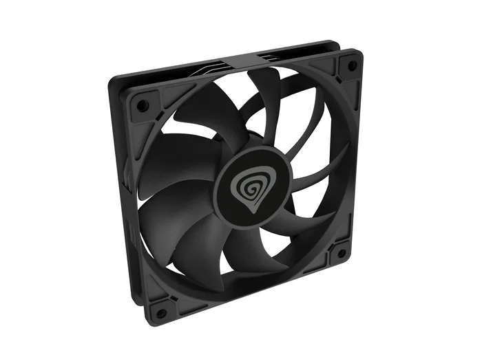 GENESIS Oxal 120 Ventilador para Caja de PC 120 mm, 1300 RPM, 46.1 CFM, 22.1 dB, 3 Pines, Negro, 1 Unidad