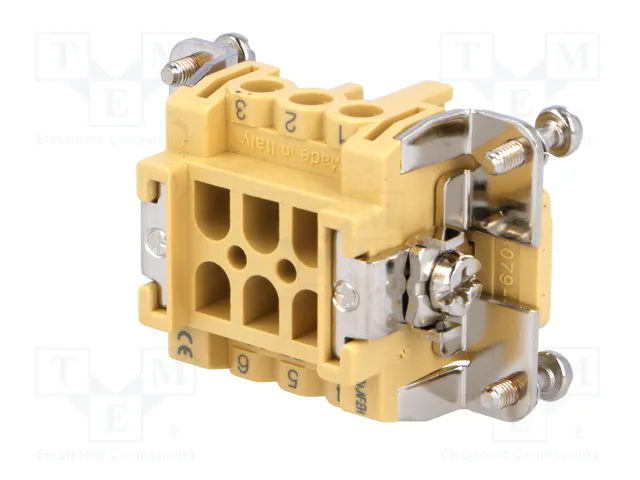 ILME Conector HDC Hembra JEI de 6 Pines
