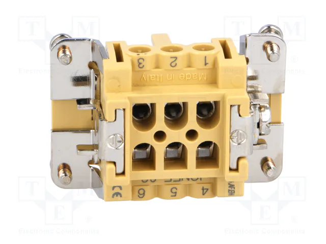 ILME Conector HDC Hembra JEI de 6 Pines