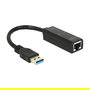 DeLOCK Adaptador USB 3.0 a Gigabit LAN 62616 Schwarz Ethernet 1000 Mbit/s Conexión Alámbrica