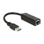 DeLOCK 62616 Adaptador de red Gigabit LAN USB Typ-A RJ45 negro