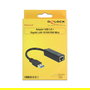 DeLOCK Adaptador USB 3.0 a Gigabit LAN 62616 Schwarz Ethernet 1000 Mbit/s Conexión Alámbrica